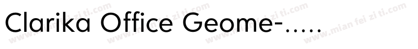 Clarika Office Geome字体转换
